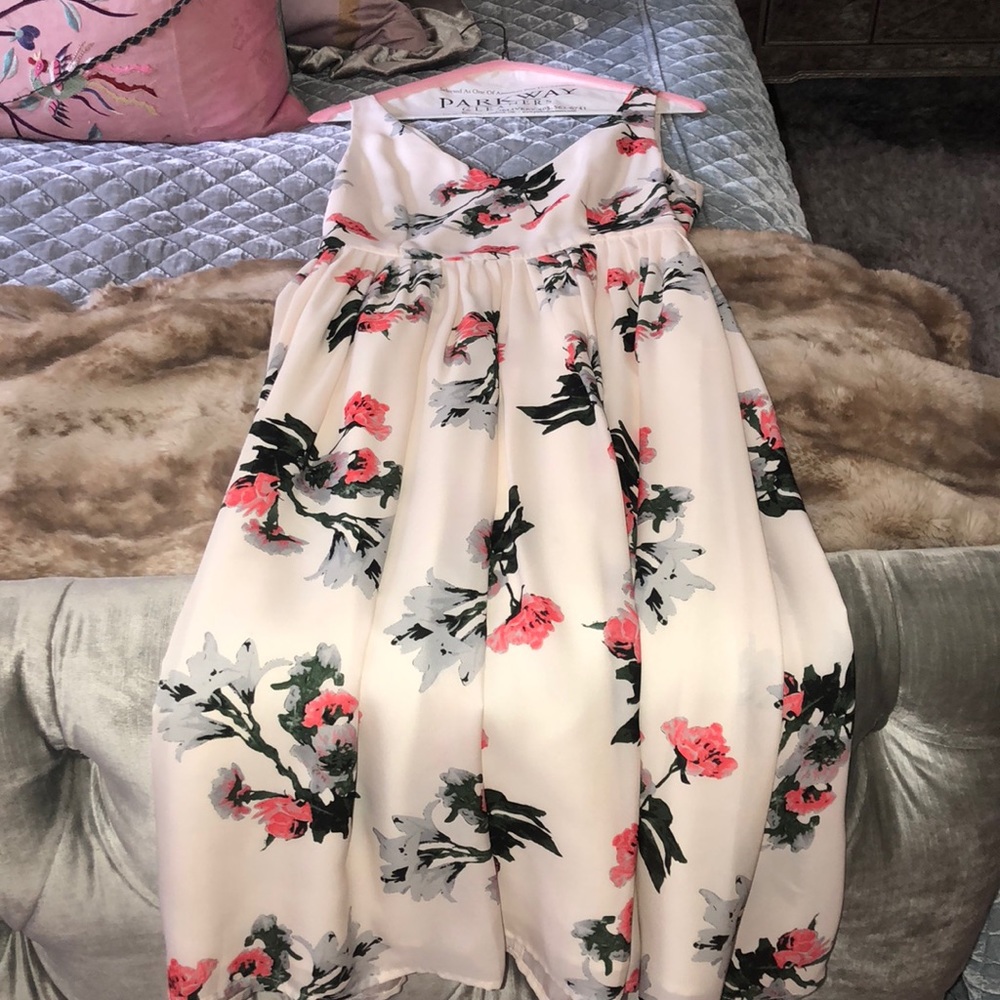 Midi Chiffon Floral Dress